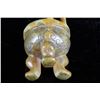 Image 2 : [CHINESE] QING DYNASTY A PAIR OF JADE CARVED TRIPOD WITH "TAOTIE" FIGURES W:2" H:3.1" (MEASURED WITH