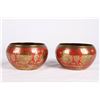 Image 1 : [JAPANESE] A PAIR OF JAPANESE STYLE PROCELAIN BOWLS PAINTED WITH FLOWERS W:4.25" H:3"