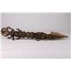 Image 2 : NEPAL BRONZE SPEARHEAD DECORATED WITH A FIGURE ON THE TOP L:21"