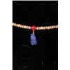 Image 2 : [CHINESE]A RUDRAKSHA PRAYER BEADS WITH LAPIS AND CORAL L:17.75"