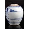 Image 4 : [CHINESE] LATE 19TH CENTURY BLUE AND WHITE PROCELAIN JAR PAINTING WITH LANDSCAPE L:6" W:2.9" H:1.9"
