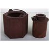 Image 3 : [CHINESE]A "YI XING ZI SHA MING HU"MAKRED YIXING GLAY WINE WARMER (LID HAS RESTORATION) L:4.25" W:4.