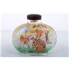 Image 1 : [CHINESE]A  INSIDE PAINTING SNUFF BOTTLE PAINTED WITH HORES L:4" W:1.25" H:3.75"