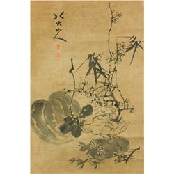 WC Flowers & Birds on Paper Bada Shanren 1626-1705