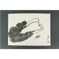 WC Painting On Paper Signed Qi Baishi 1864-1957