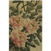 Image 2 : Korean WC Flowers Painting on Silk w/Frame