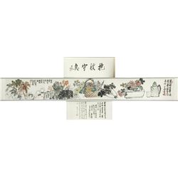WC Hand Scroll Flowers Wu Changshuo 1844-1927