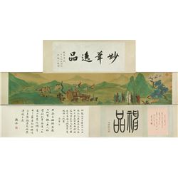 WC Hand Scroll Figures Qiu Ying 1494-1552