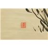 Image 4 : 1940s Japanese Ink WC Orchid Painting On Scroll