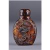 Image 1 : 19th C. Chinese Carved Amber Snuff Bottle Dragon