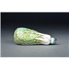 Image 1 : Chinese Porcelain Snuff Bottle Bok Choi Form