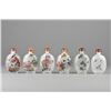 Image 1 : Set 6 Chinese Reverse Painted Glass Snuff Bottles