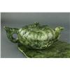 Image 2 : 8 Pieces of Serpentine Carved Tea Set