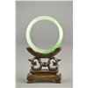 Image 1 : Fine Chinese Carved Green Jadeite Bangle