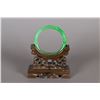Image 3 : Translucent Chinese Emerald Green Jadeite Bangle