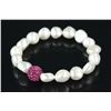 Image 2 : Pearl and Cubic Crystal Bracelet