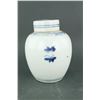 Image 2 : Chinese BW Small Porcelain Jar w/Cover 17/18 C.