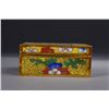 Image 2 : Chinese Bronze Cloisonne Hinged Lotus Box