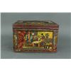 Image 1 : 1880s Chinese Metal Tea Caddy w/ Enameled Designs