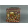 Image 2 : 1880s Chinese Metal Tea Caddy w/ Enameled Designs