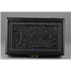 Image 3 : Chinese Wood Carved Box w/ Hinges & Closing Latch
