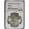 Image 1 : 1878 7TF REVERSE OF 78 MORGAN SILVER DOLLAR, NGC MS-63+