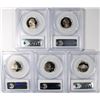 Image 2 : (5) JEFFERSON NICKELS PCGS PR-69 DCAM