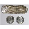 Image 1 : ORIGINAL GEM BU ROLL ( 20 ) COINS 1960 FRANKLIN HALF DOLLARS