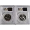 Image 2 : ( 2 ) 1961 FRANKLIN HALF DOLLARS, PROOF-66