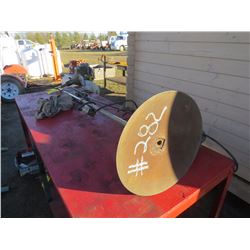 LIGHT STAND, RED WORK COUNTER