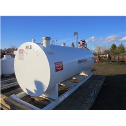 1000 GALLON DOUBLE WALL FUEL TANK C/W ELECTRIC PUMP