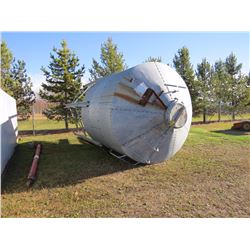 1500 BUSHEL GRAIN BIN, HOPPER, & ELECTRIC AUGER