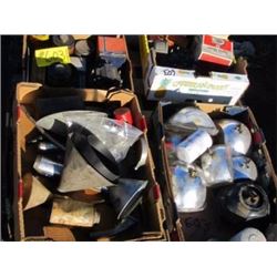 PALLET - FUNNELS, DISTRIBUTOR CAPS, SEAL BEAMS, MISC.