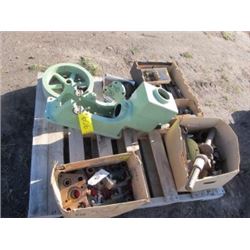 PALLET - WATERLOO BOY 1 1/2 HP, ONEN PARTS, JOHN DEERE PARTS, AND MOGUEL PARTS