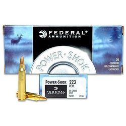 Federal Power-Shok 223 Remington/5.56 Nato 55 GR 200Rounds 029465084172