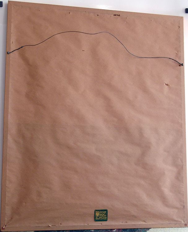 XL Vintage Framed Nude Pin-Up EARL MORAN A Mere Maid