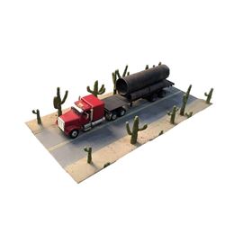 Men in Black Tractor Trailer Truck & Cactus