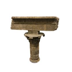 National Treasure Treasure Room Artifacts: Egyptian Column and Lintel