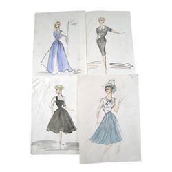 Edith Head Original Drawings from The Lucy Show