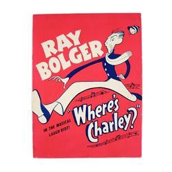 Ray Bolger Signed Play Book