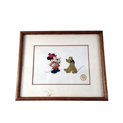 Mickey Mouse & Pluto Lithograph
