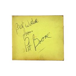 Pat Boone Autograph