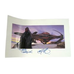 Star Wars Darth Maul Autographed Concept Art