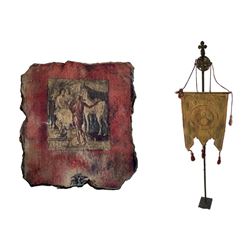 National Treasure Treasure Room Artifacts: Renaissance Banner and Fresco