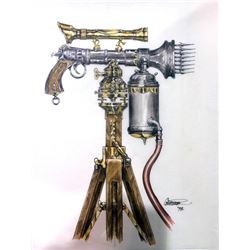 Wild, Wild, West Original Concept Painting of Harpoon Gun