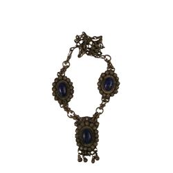 Prince Of Persia Sands Of Time Metal Blue Rock Necklace Movie Props