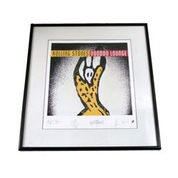 The Rolling Stones Limited Edition Autographed Framed Poster