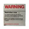 Image 1 : Iron Man Metal Warning Sign Movie Props