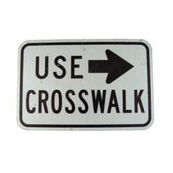Pulp Fiction Metal Crosswalk Sign Movie Props
