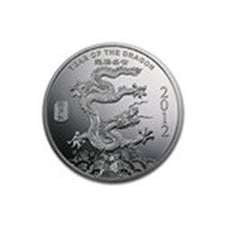 2 oz Silver Round - (2012 Year of the Dragon)